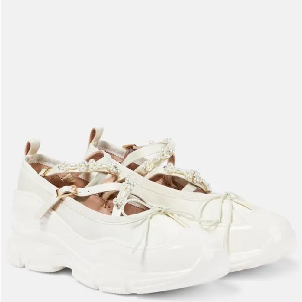 Simone Rocha low trek ballerina embellished sneakers